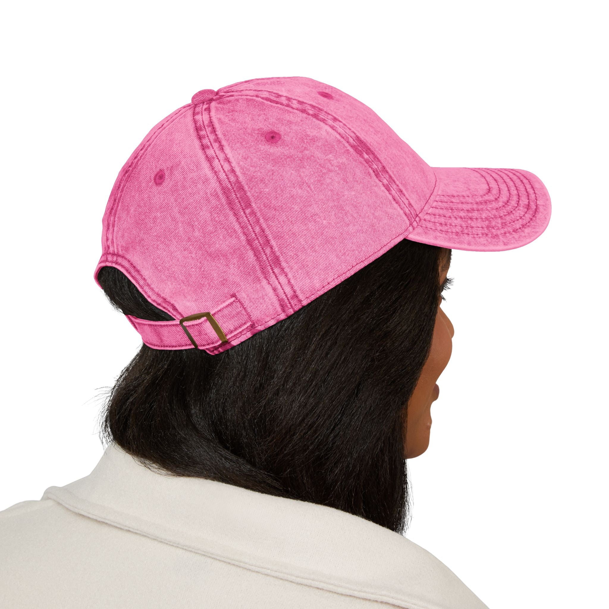 Vintage Embroidered Cap — "Coffee & Coughy" Distressed Baseball Hat