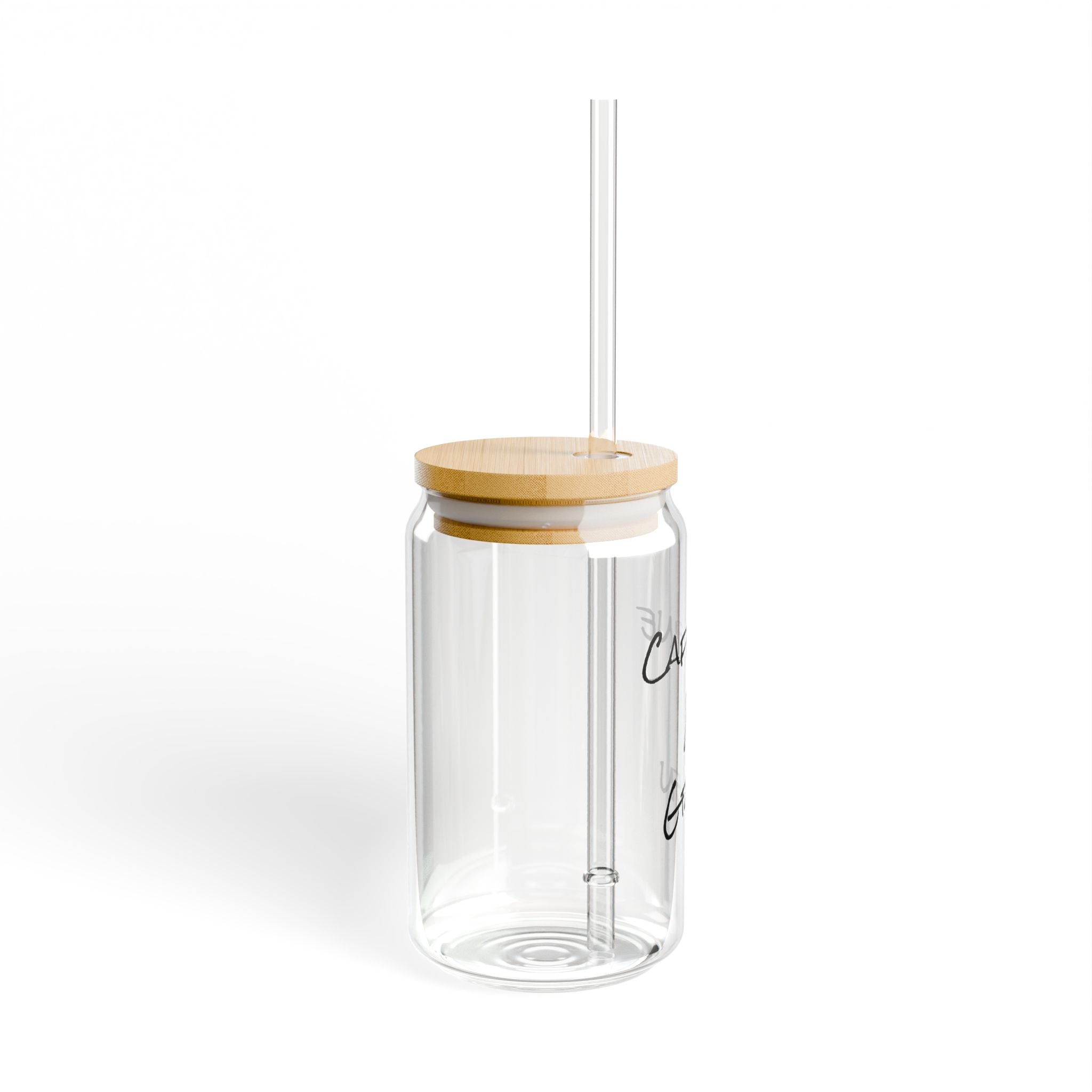 Caffeine & Green Sipper Glass, 16oz