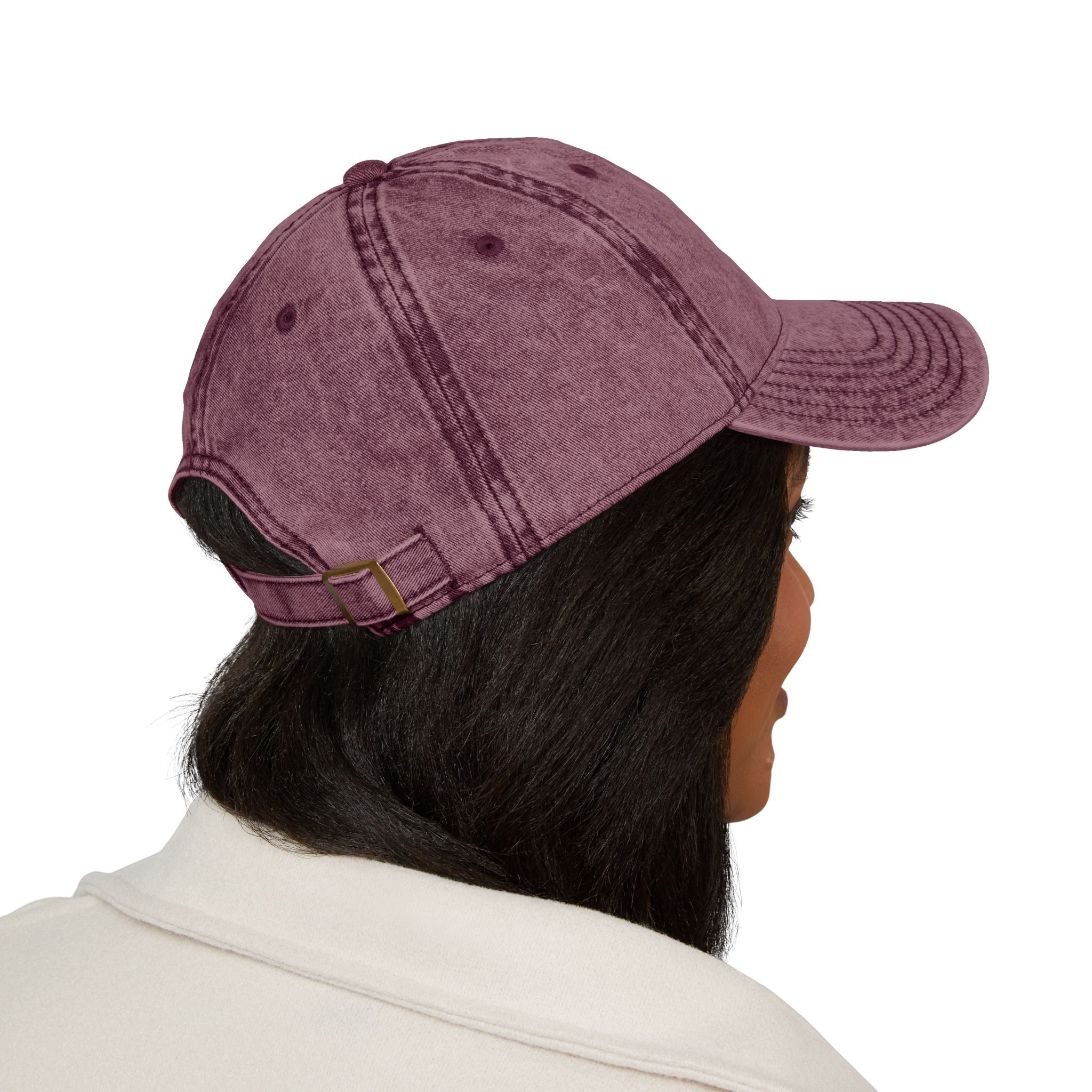 Vintage Embroidered Cap — "Coffee & Coughy" Distressed Baseball Hat